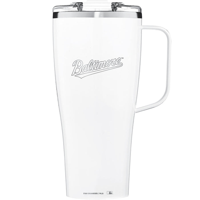 BruMate Toddy XL 32oz Tumbler with Baltimore Orioles Wordmark Etched Logo