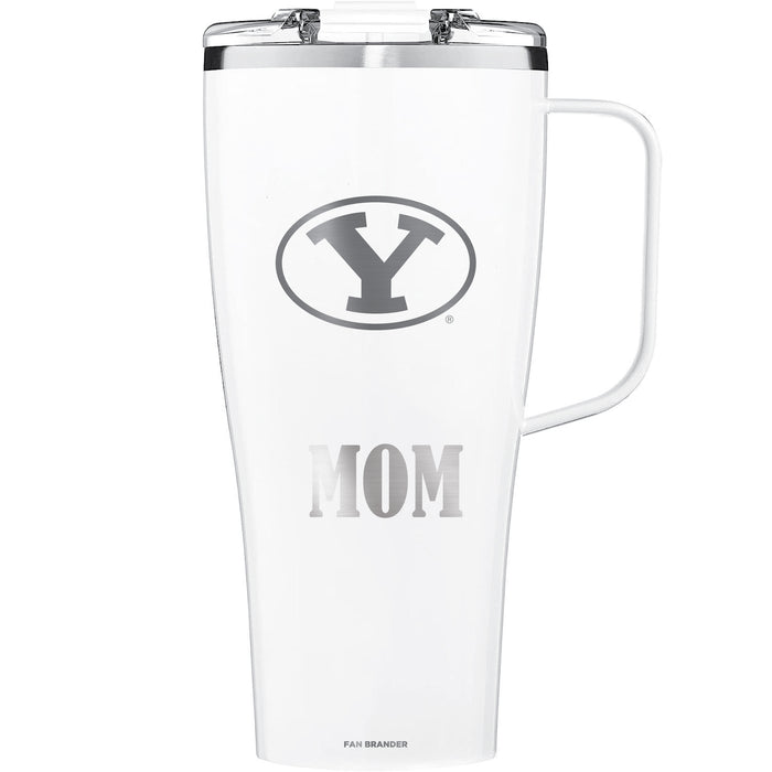 BruMate Toddy XL 32oz Tumbler with Brigham Young Cougars Mom Primary Logo
