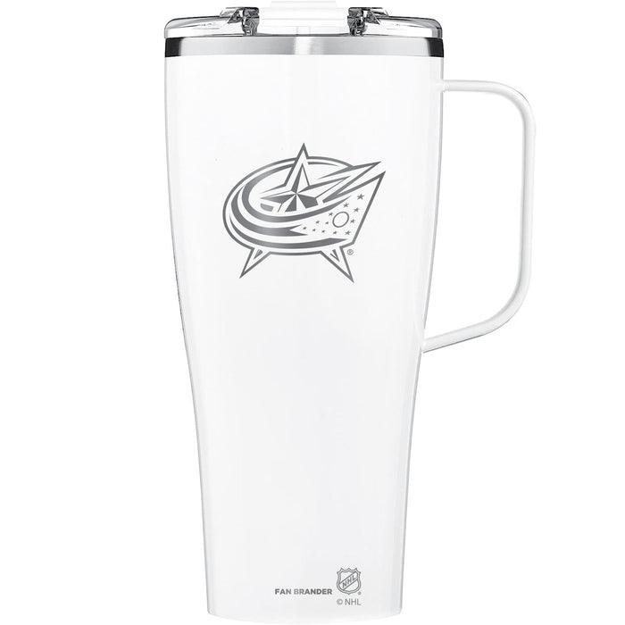 BruMate Toddy XL 32oz Tumbler with Columbus Blue Jackets Primary Logo