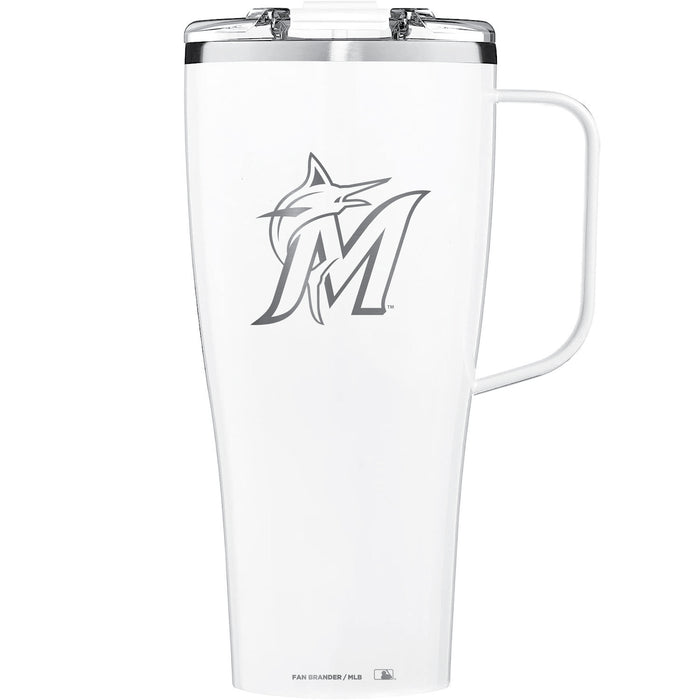 BruMate Toddy XL 32oz Tumbler with Miami Marlins Secondary Etched Logo