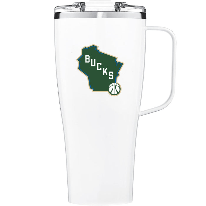 BruMate Toddy XL 32oz Tumbler with Milwaukee Bucks Alternate 2 Logo