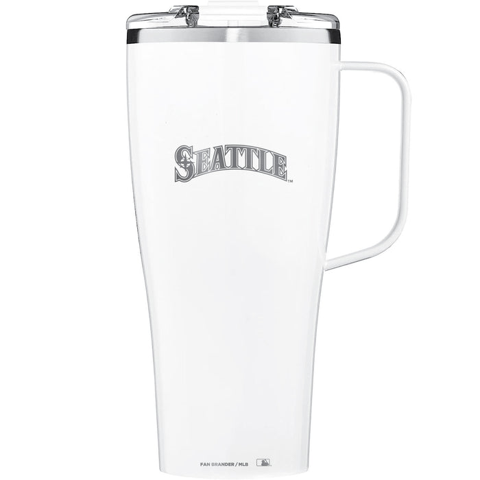 BruMate Toddy XL 32oz Tumbler with Seattle Mariners Wordmark Etched Logo