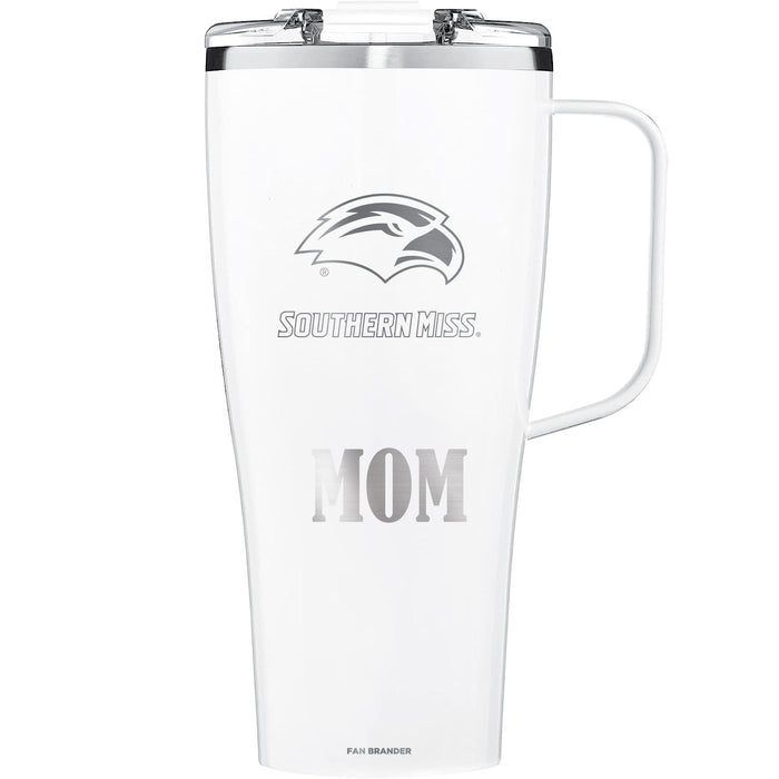 BruMate Toddy XL 32oz Tumbler with Southern Mississippi Golden Eagles Mom Primary Logo
