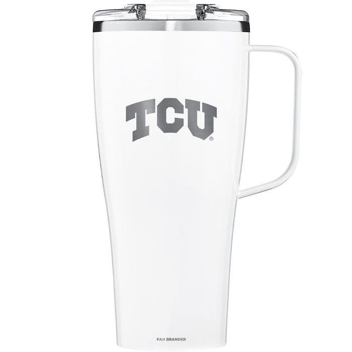 BruMate Toddy XL 32oz Tumbler with Texas Christian University Horned Frogs Primary Logo