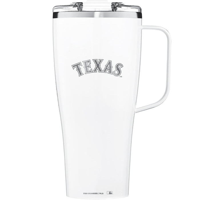 BruMate Toddy XL 32oz Tumbler with Texas Rangers Wordmark Etched Logo