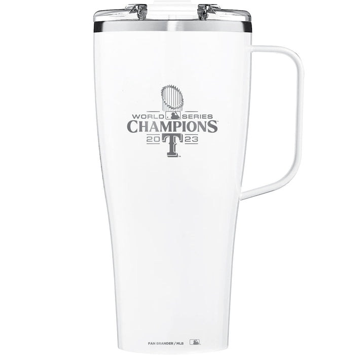 BruMate Toddy XL 32oz Tumbler with Texas Rangers 2023 MLB Champs Etched Logo