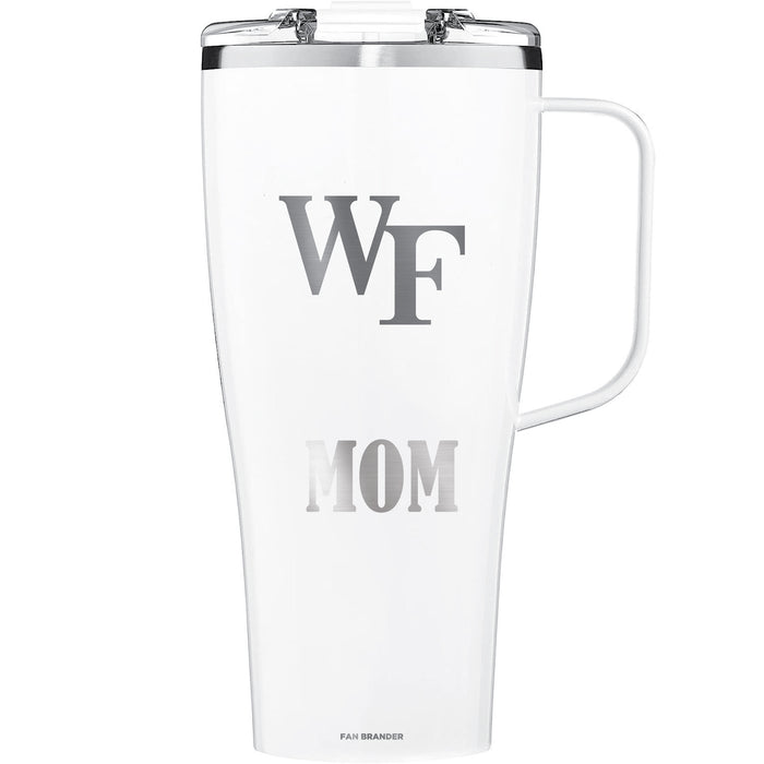BruMate Toddy XL 32oz Tumbler with Wake Forest Demon Deacons Mom Primary Logo