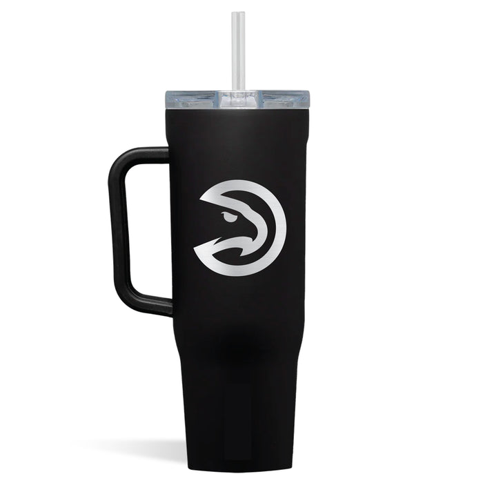 Corkcicle Cruiser 40oz Tumbler with Atlanta Hawks Etched Primary Logo