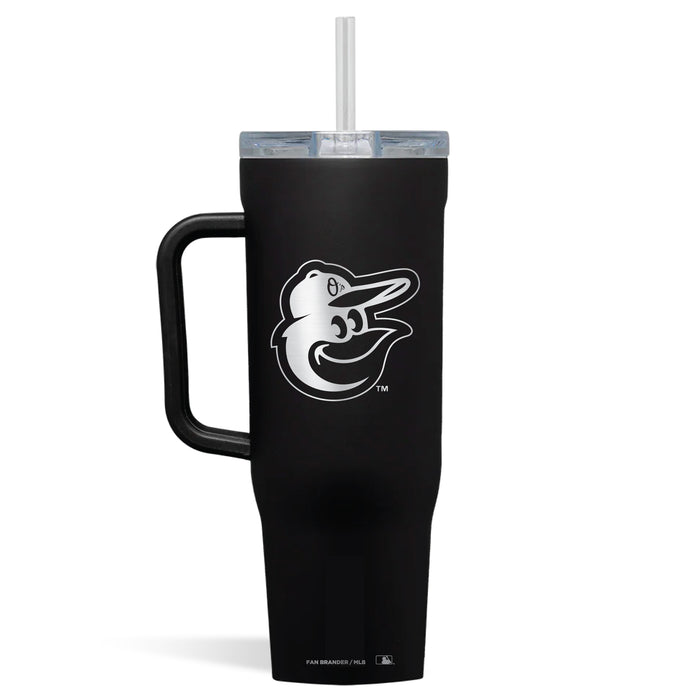 Corkcicle Cruiser 40oz Tumbler with Baltimore Orioles Etched Primary Logo