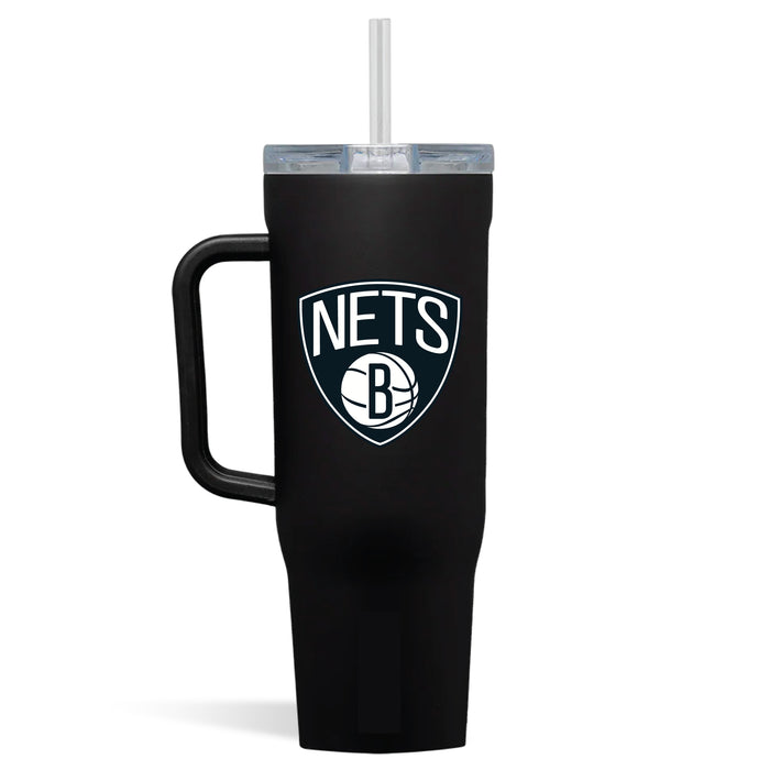 Corkcicle Cruiser 40oz Tumbler with Brooklyn Nets Primary Logo