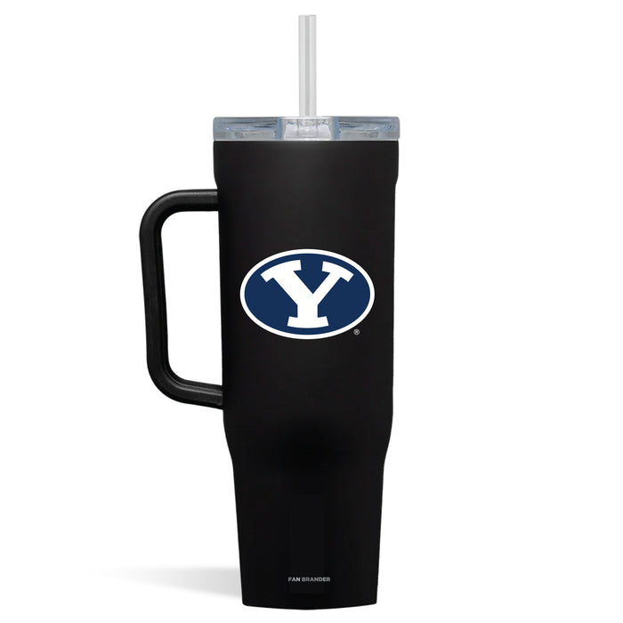 Corkcicle Cruiser 40oz Tumbler with Brigham Young Cougars Primary Logo