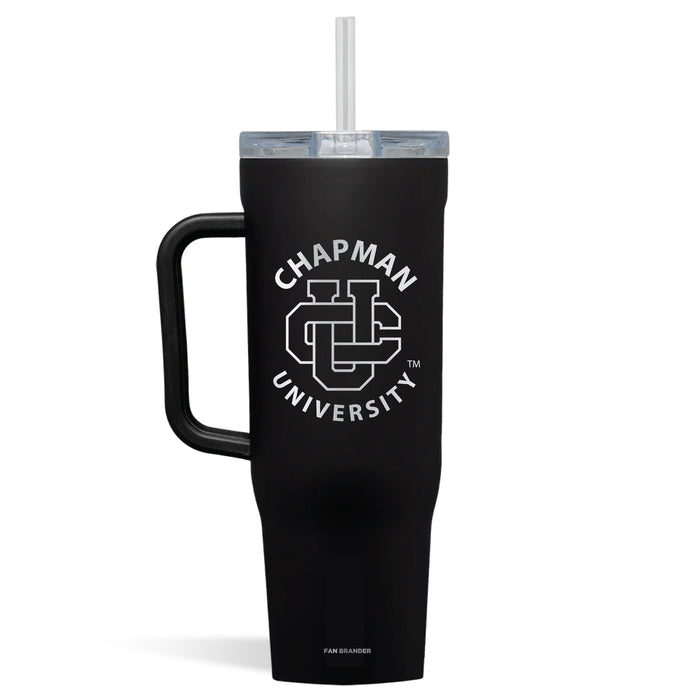 Corkcicle Cruiser 40oz Tumbler with Chapman Univ Panthers Etched Primary Logo