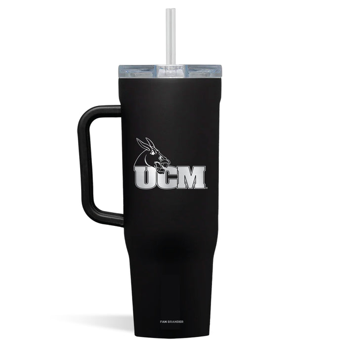 Corkcicle Cruiser 40oz Tumbler with Central Missouri Mules Etched Primary Logo