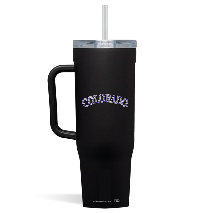 Corkcicle Cruiser 40oz Tumbler with Colorado Rockies Wordmark Logo