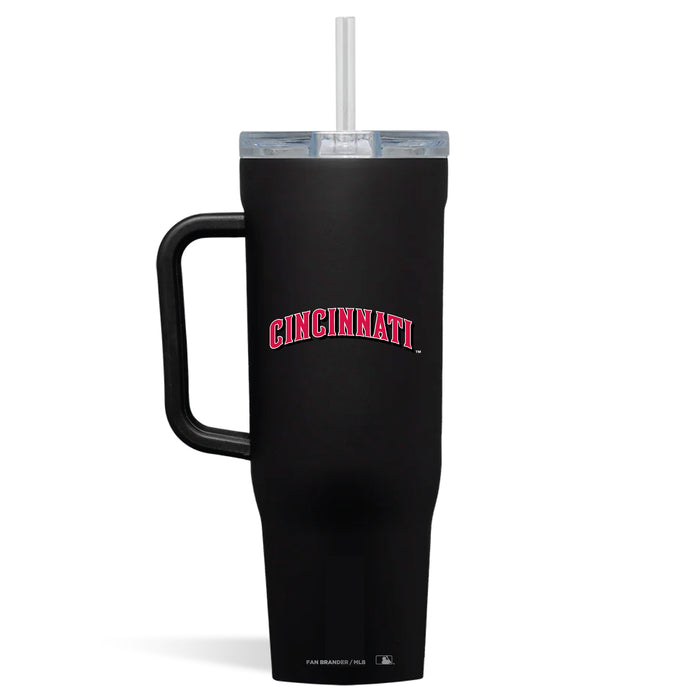 Corkcicle Cruiser 40oz Tumbler with Cincinnati Reds Wordmark Logo