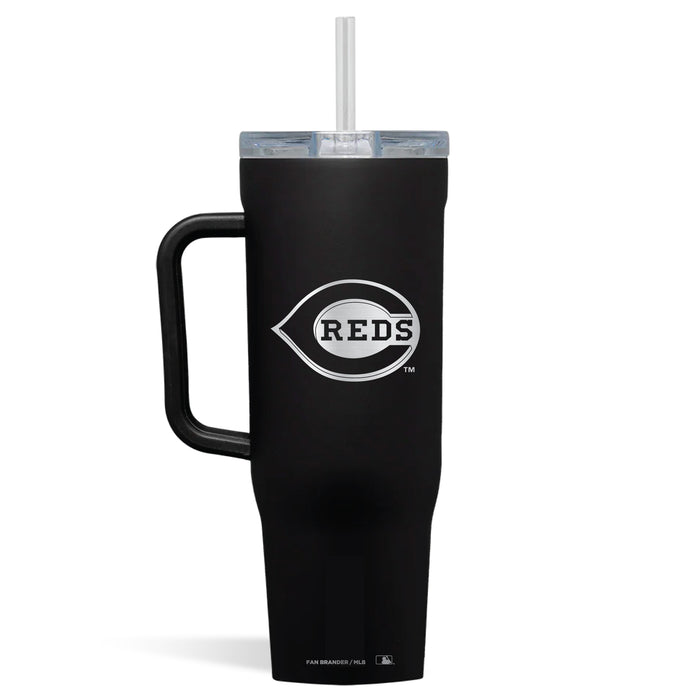 Corkcicle Cruiser 40oz Tumbler with Cincinnati Reds Etched Primary Logo