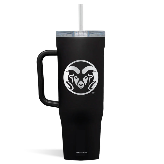 Corkcicle Cruiser 40oz Tumbler with Colorado State Rams Etched Primary Logo