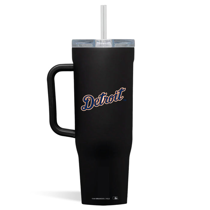 Corkcicle Cruiser 40oz Tumbler with Detroit Tigers Wordmark Logo