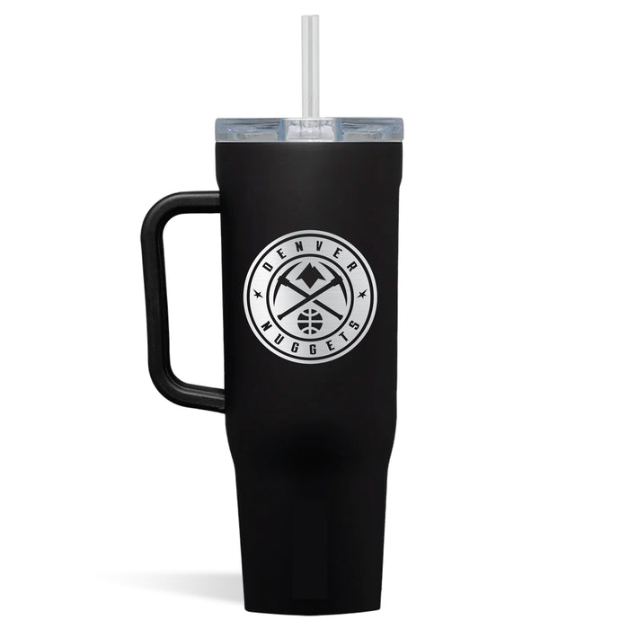 Corkcicle Cruiser 40oz Tumbler with Denver Nuggets Etched Primary Logo