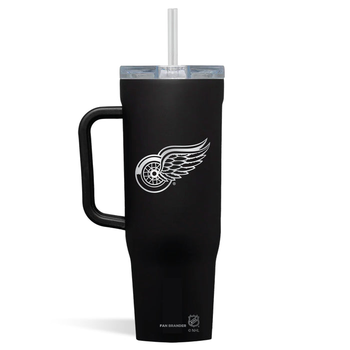 Corkcicle Cruiser 40oz Tumbler with Detroit Red Wings Etched Primary Logo
