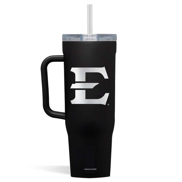 Corkcicle Cruiser 40oz Tumbler with Eastern Tennessee State Buccaneers Etched Primary Logo