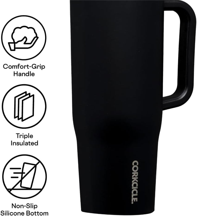 Corkcicle Cruiser 40oz Tumbler with Cleveland Guardians Etched Primary Logo