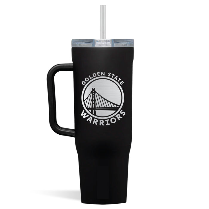 Corkcicle Cruiser 40oz Tumbler with Golden State Warriors Etched Primary Logo