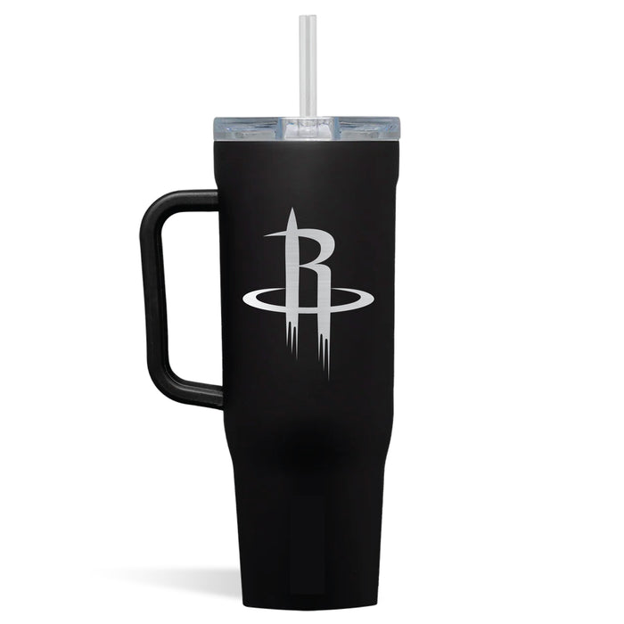 Corkcicle Cruiser 40oz Tumbler with Houston Rockets Etched Primary Logo