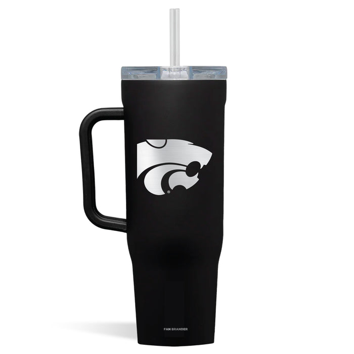 Corkcicle Cruiser 40oz Tumbler with Kansas State Wildcats Etched Primary Logo