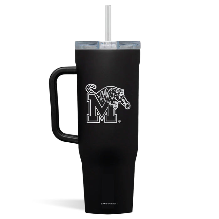 Corkcicle Cruiser 40oz Tumbler with Memphis Tigers Etched Primary Logo