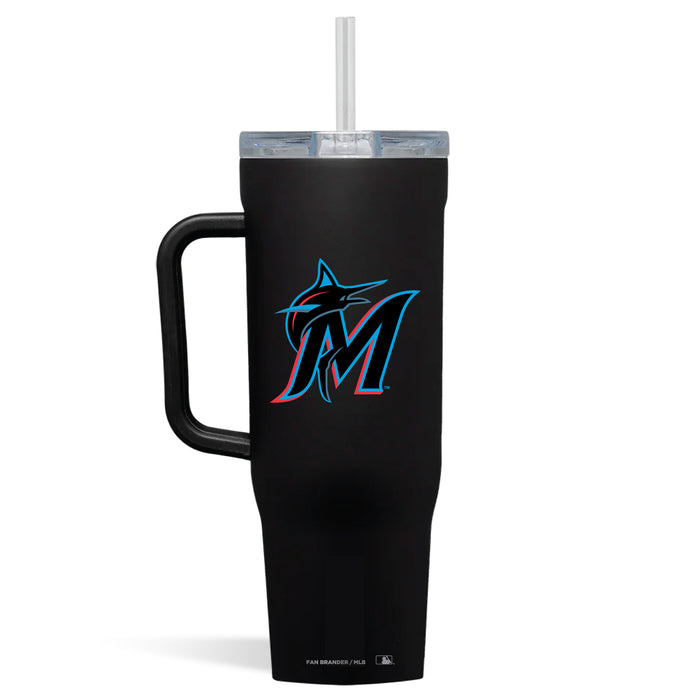 Corkcicle Cruiser 40oz Tumbler with Miami Marlins Secondary Logo