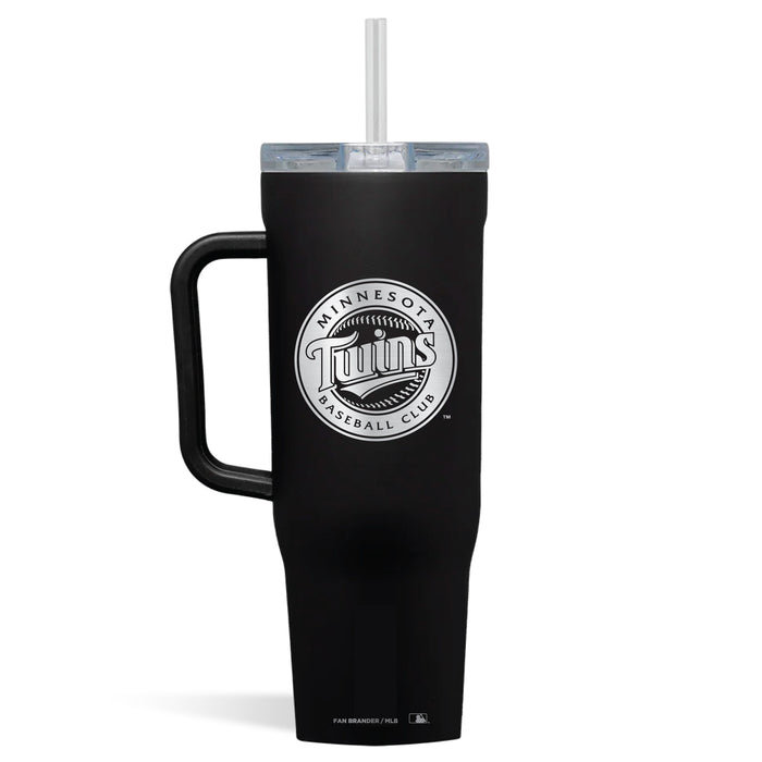 Corkcicle Cruiser 40oz Tumbler with Minnesota Twins Etched Primary Logo