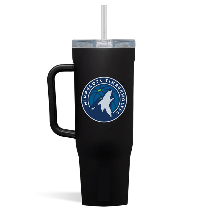 Corkcicle Cruiser 40oz Tumbler with Minnesota Timberwolves Primary Logo