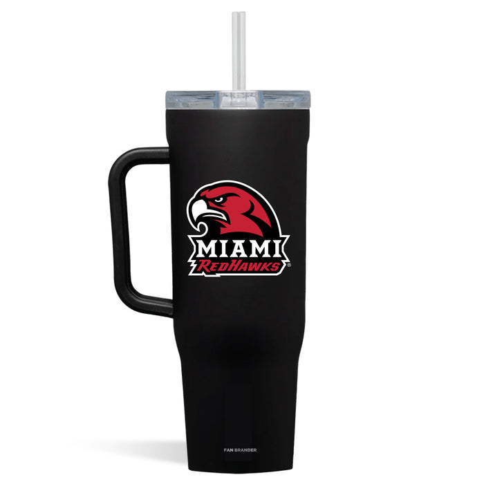 Corkcicle Cruiser 40oz Tumbler with Miami University RedHawks Secondary Logo