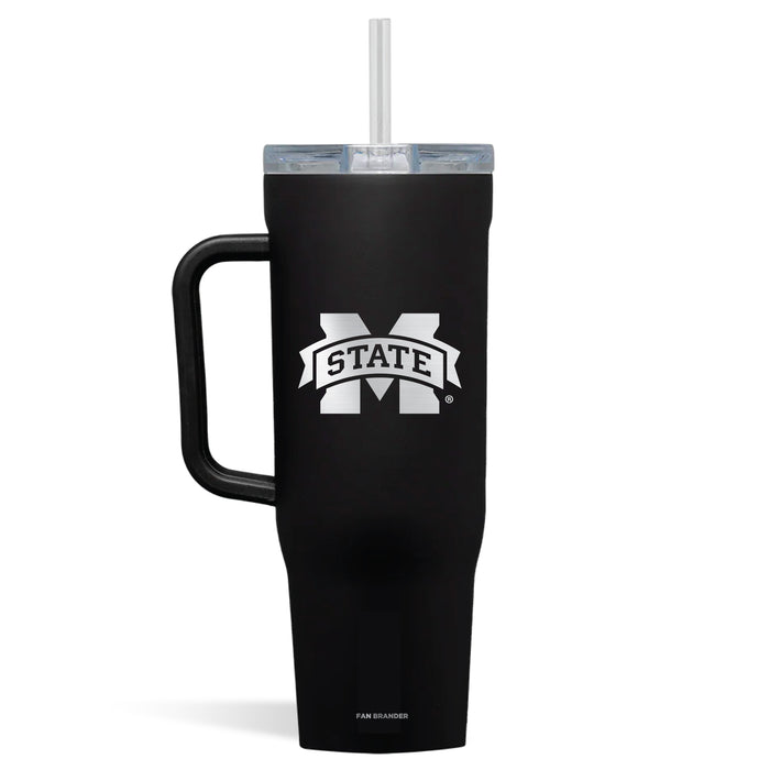 Corkcicle Cruiser 40oz Tumbler with Mississippi State Bulldogs Etched Primary Logo