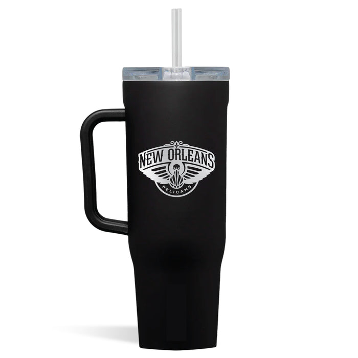 Corkcicle Cruiser 40oz Tumbler with New Orleans Pelicans Etched Primary Logo