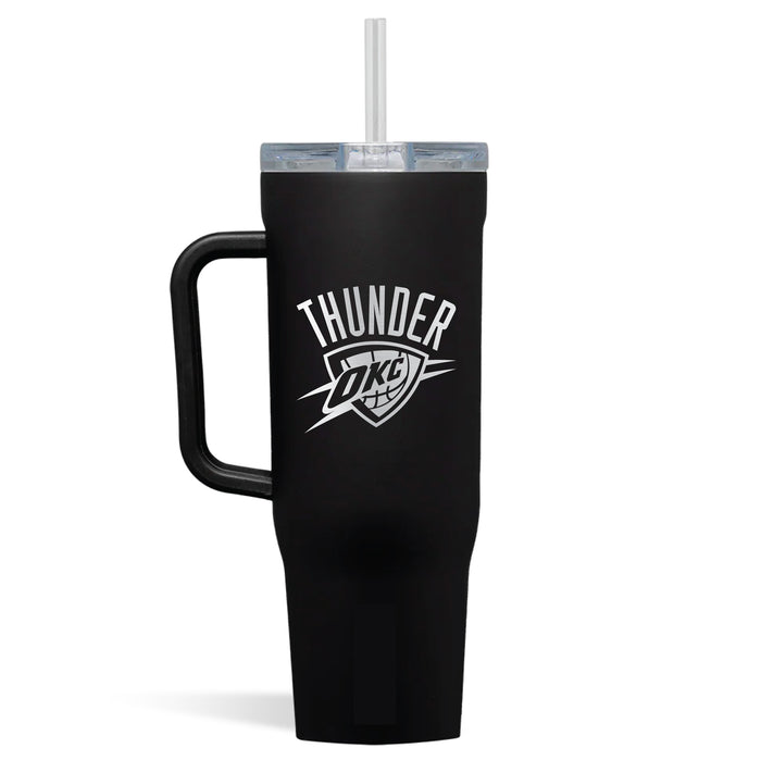 Corkcicle Cruiser 40oz Tumbler with Oklahoma City Thunder Etched Primary Logo