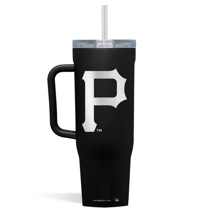 Corkcicle Cruiser 40oz Tumbler with Pittsburgh Pirates Etched Primary Logo