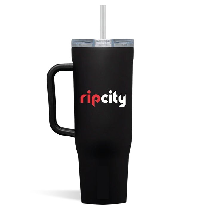 Corkcicle Cruiser 40oz Tumbler with Portland Trailblazers Secondary Logo