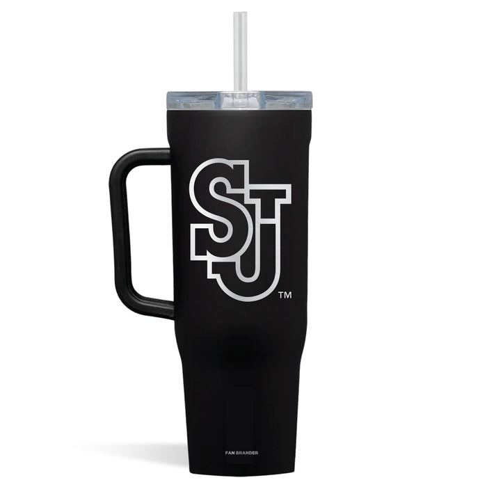 Corkcicle Cruiser 40oz Tumbler with St. John's Red Storm Etched Primary Logo