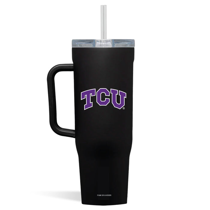 Corkcicle Cruiser 40oz Tumbler with Texas Christian University Horned Frogs Primary Logo