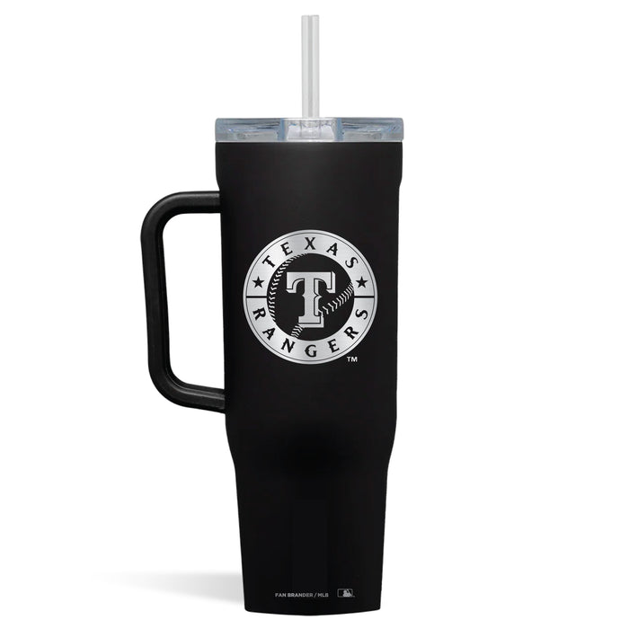 Corkcicle Cruiser 40oz Tumbler with Texas Rangers Etched Primary Logo