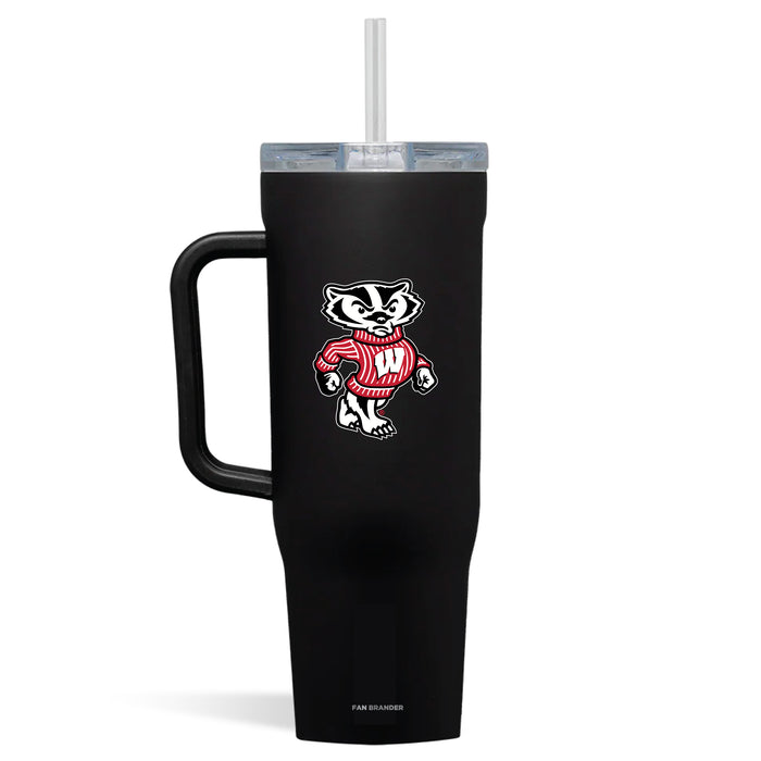Corkcicle Cruiser 40oz Tumbler with Wisconsin Badgers Secondary Logo
