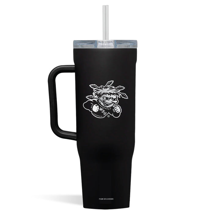 Corkcicle Cruiser 40oz Tumbler with Wichita State Shockers Etched Primary Logo