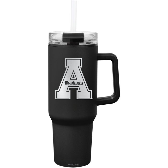 Fan Brander Quest Series 40oz Tumbler with Appalachian State Mountaineers Etched Primary Logo