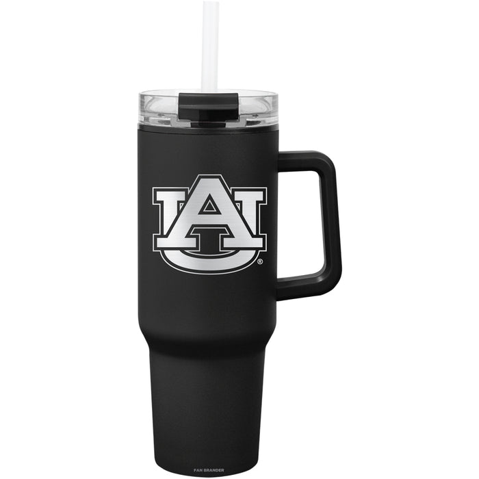 Fan Brander Quest Series 40oz Tumbler with Auburn Tigers Etched Primary Logo
