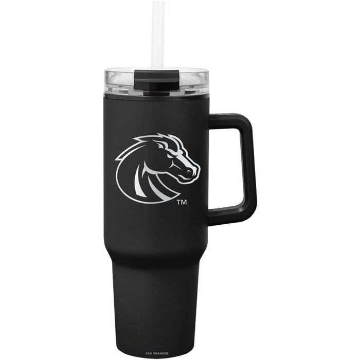 Fan Brander Quest Series 40oz Tumbler with Boise State Broncos Etched Primary Logo