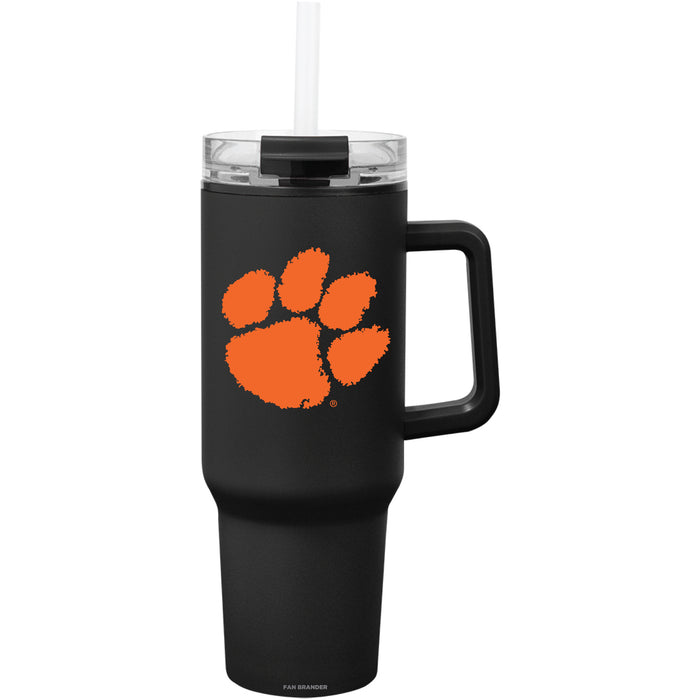 Fan Brander Quest Series 40oz Tumbler with Clemson Tigers Primary Logo