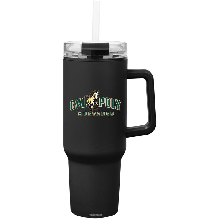 Fan Brander Quest Series 40oz Tumbler with Cal Poly Mustangs Primary Logo
