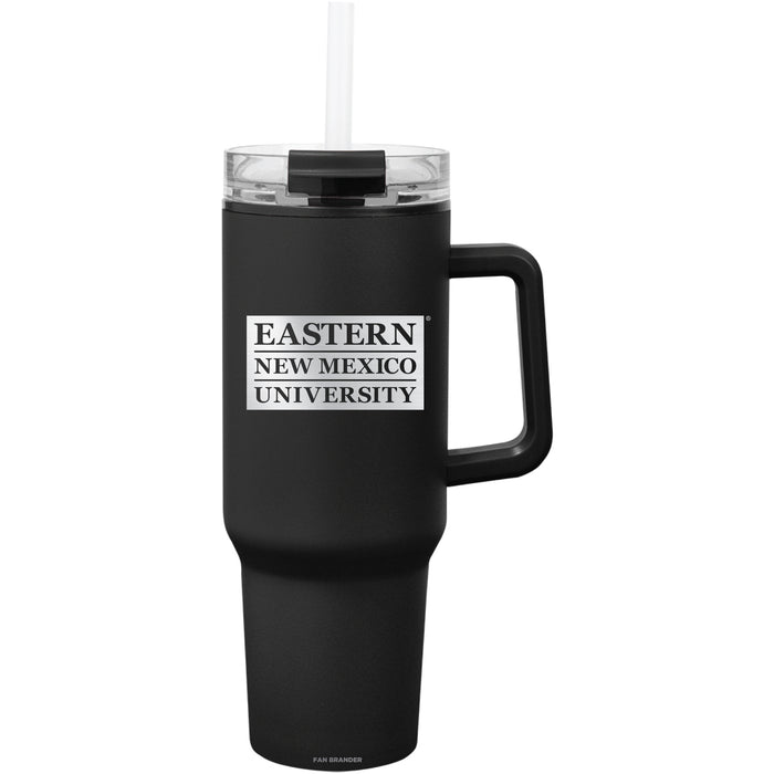 Fan Brander Quest Series 40oz Tumbler with Eastern New Mexico Greyhounds Etched Primary Logo